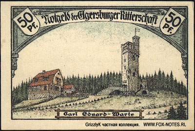 Elgersburgr Ritterschaft Notgeld. 8.8.1921