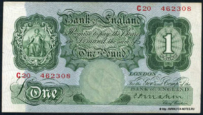 Bank of England 1POUND Mahon