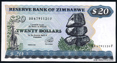  . Reserve Bank of Zimbabve.  1  (1980-1994).