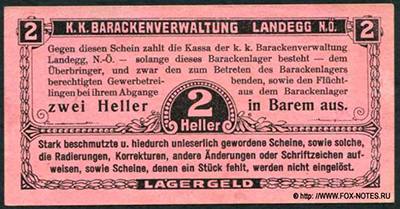 LANDEGG (Niederösterreich)( , -)	2 Heller	ND