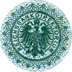 Печати Reichsbankdirektorium: Зеленая печать