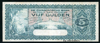 . Curaçaosche Bank. Bankbiljet.  1939.