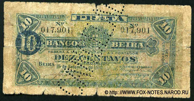Banco da Beira 10 centavos 1919
