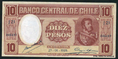 Banco Central de Chile.  10  1939