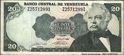 Banco Central de Venezuela.  20  1990 
