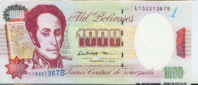 Banco Central de Venezuela.  1000  1994
