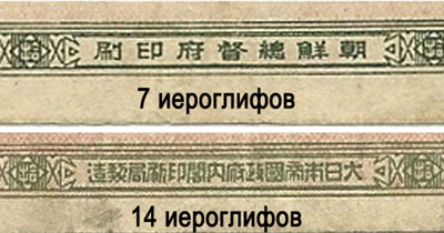 Чосен Банк 7 и 14 иероглифов