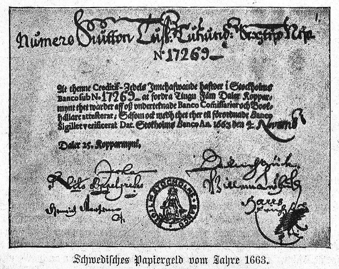 Швеция 25 даллеров мм. 1662