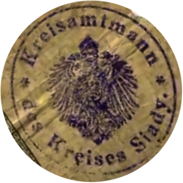 1 выпуск. В штампе - "Kreisamtmann"