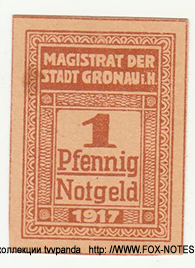 Magistrat der Stadt Gronau Notgeld 1 Pfennig 1917