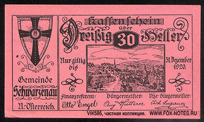   Schwarzenau () Niederösterreich (1914 - 1924)