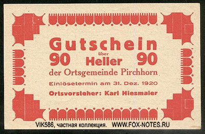   Pirchhorn () Oberösterreich (1914 - 1924)