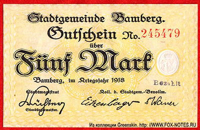 Stadt Bamberg 5  1918