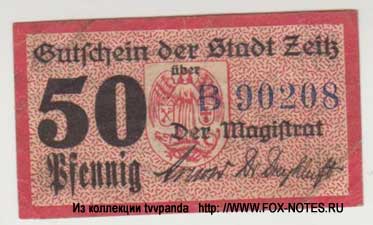 Stadt Zeitz 50 pfennig Gutschein