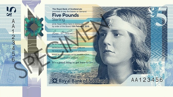 Royal Bank of Scotland 5 фунтов