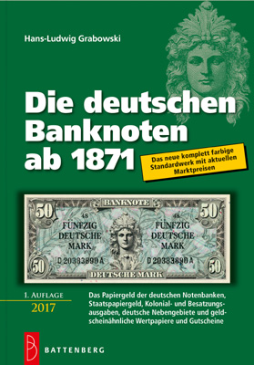 "Grabowski H.  Die deutschen Banknoten ab 1871. 21 auflage 2017"