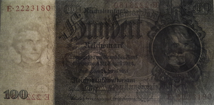 Wasserzeichen 100 Reichsmark 1935