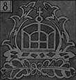 Водяной знак Kaiserkrone mit Lorbeerzweigen (50 марок 1899)