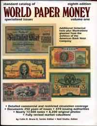   Standard Catalog of World Paper Money, volume 1: Specialized Issues