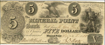  MINERAL POINT Bank, Wisconsin. State of Wisconsin.