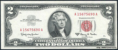 United States Note 2 dollars Series 1963A