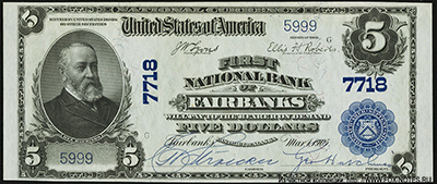 First National Bank of Fairbanks 5 dollars SERIES OF 1902